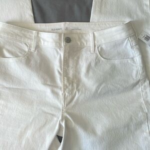 Old navy high rise Wow straight white jean